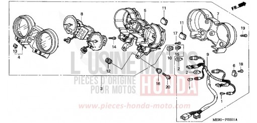 METER (CBF600N/NA) CBF600N4 de 2004